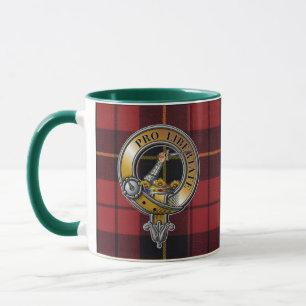 Wallace Tartan & Abzeichen Tasse