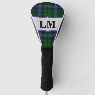 Wallace Tartan Blue & Green Club Driver Cover Golf Headcover