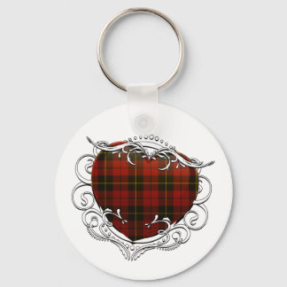 Wallace Tartan Heart Schlüsselanhänger
