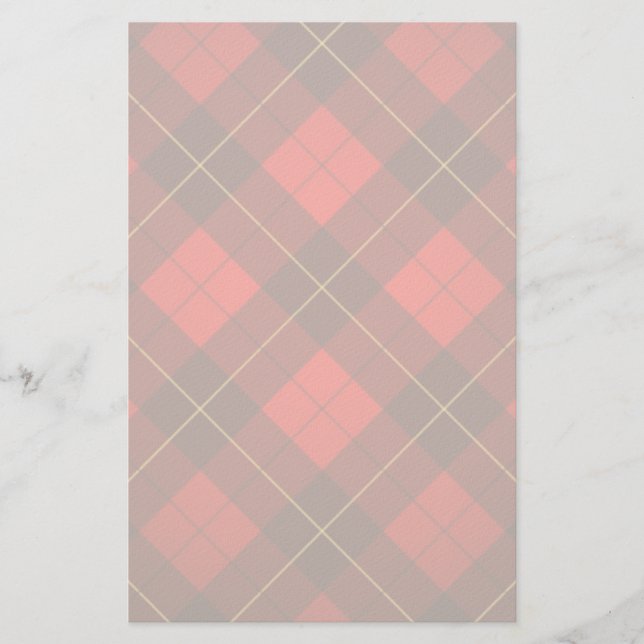 Wallace Tartan Hintergrund Briefpapier (Vorderseite)