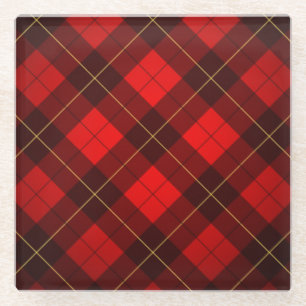 Wallace-Tartan-Hintergrund Glasuntersetzer