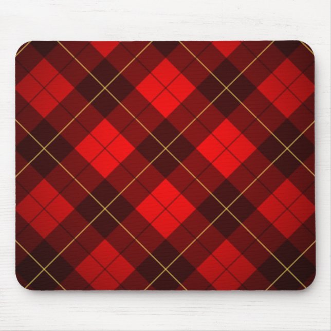 Wallace-Tartan-Hintergrund Mousepad (Vorne)