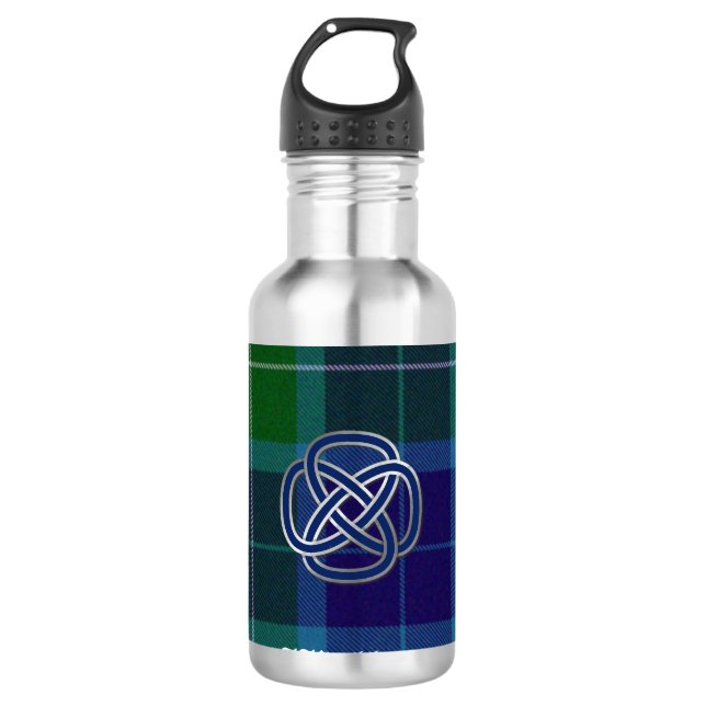 Wallace Tartan Kariert Trinkflasche (Vorderseite)