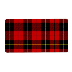 Wallace Tartan Red Black kariert