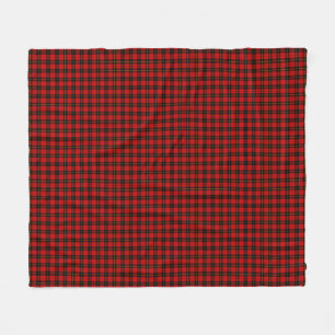 Wallace Tartan Red Black kariert Fleecedecke
