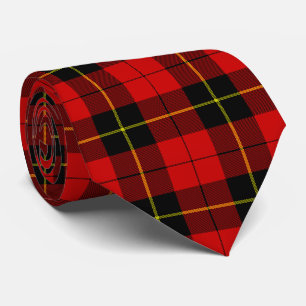 Wallace Tartan Red Black kariert Krawatte