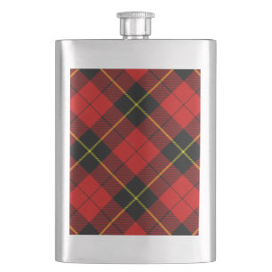Wallace-Tartan rot-schwarzes Karo Flachmann