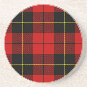 Wallace-Tartan rot-schwarzes Karo Getränkeuntersetzer