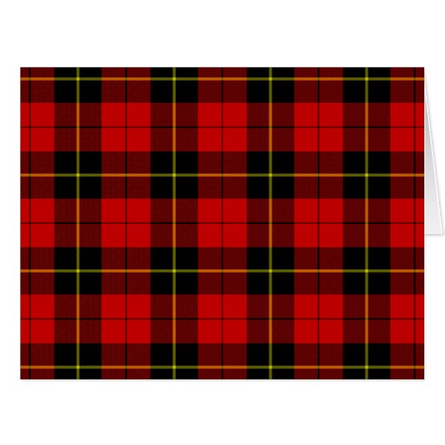 Wallace tartan rouge noir plaid (Devant horizontal)