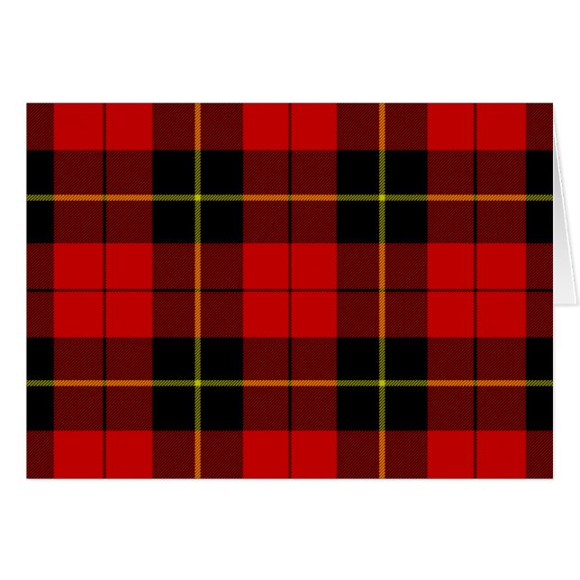 Wallace tartan rouge noir plaid (Devant horizontal)