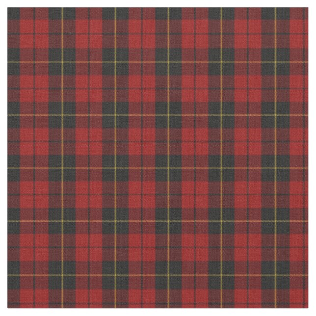 Wallace Tartan Scottish Clan Kariertes Muster Stoff (Nahaufnahme)