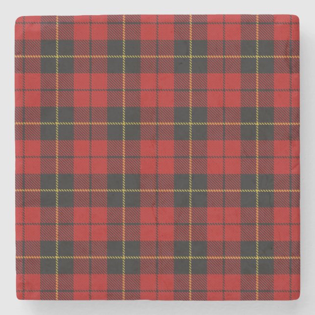 Wallace Tartan Steinuntersetzer (Vorderseite)