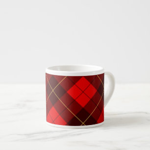 Wallacetartanhintergrund Espressotasse