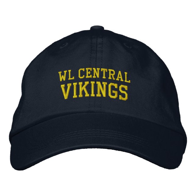 Walled Lake Central High School Baseball Hat Bestickte Baseballkappe (Vorderseite)