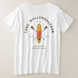 Wallenpaupack Pennsylvania Paddle Boarding Große Größe T-Shirt