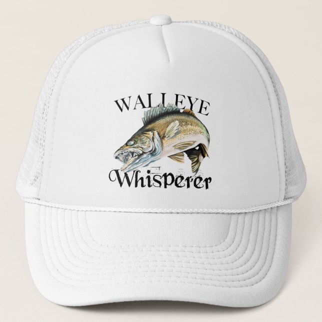 Walleye-Flüsterer Truckerkappe (Vorderseite)