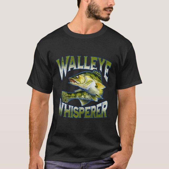 Walleye Whisperer Fisher T-Shirt (Vorderseite)