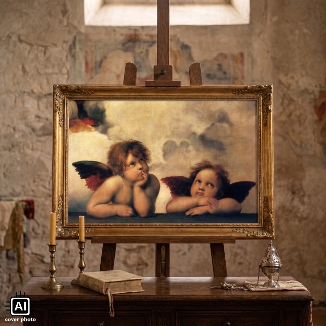 Wallfahrtskirche Madonna del Sasso Poster (Sistine Madonna (detail) by Raphael is a vintage Renaissance fine art religious portrait painting.)