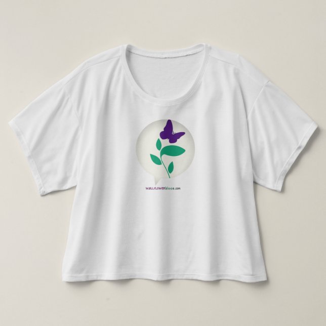 Wallflower Bloom im Talk-Blase-Shirt T-Shirt (Design vorne)