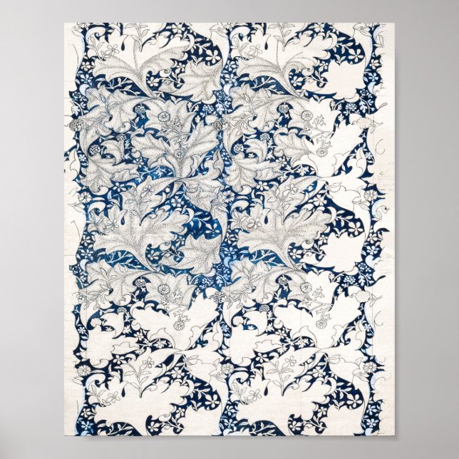 Wallflower-Muster 1890 von William Morris Poster (Vorne)