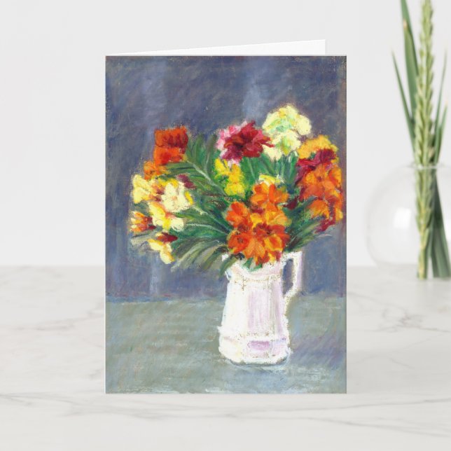 Wallflowers Birthday Card Karte (Vorderseite)