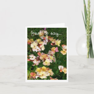 'Wallflowers' Just-to-say... Mitteilungskarte