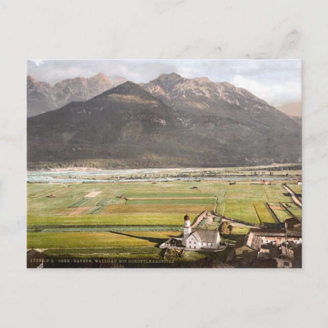 Wallgau Postkarte (Vorderseite)