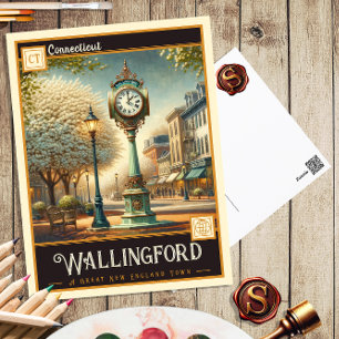 Wallingford, Connecticut Vintage Ansichtskarte Postkarte