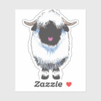 Wallis Black Nose Sheep Laptop Sticker, Decal