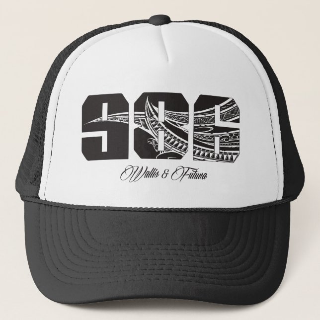Wallis et futuna hat truckerkappe (Vorderseite)