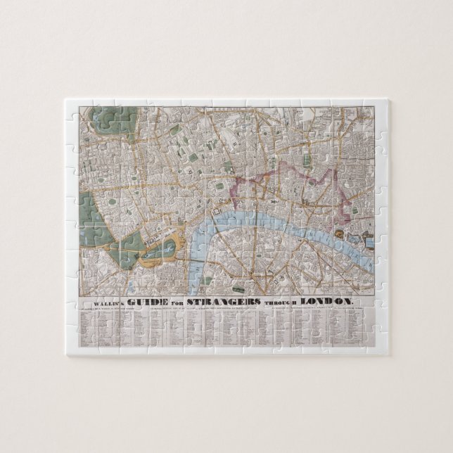 Wallis Führer für Fremde durch London, 1841 (Horizontal)