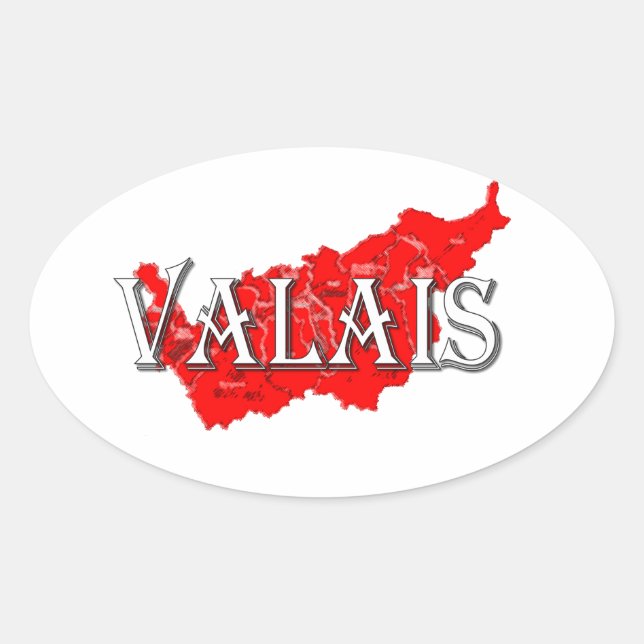 Wallis Ovaler Aufkleber (Vorderseite)