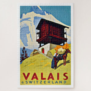 Wallis Schweiz Bauernhaus Berg Vintage