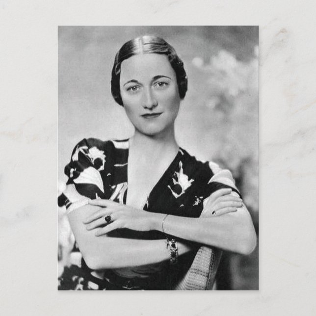 Wallis Simpson Postkarte (Vorderseite)