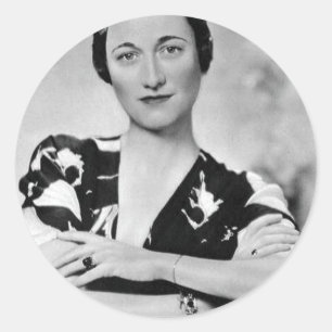 Wallis Simpson Runder Aufkleber