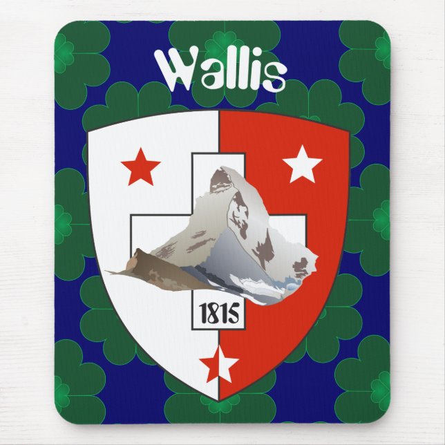 Wallis Suisse Schweiz Mauspad (Vorne)