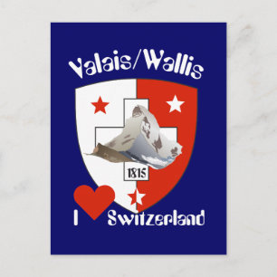 Wallis Suisse / Wallis Schweiz Postkarte