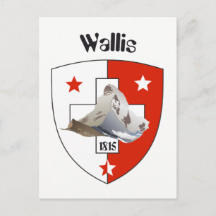Wallis Suisse / Wallis Schweiz Postkarte