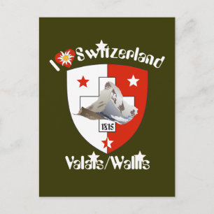 Wallis Suisse / Wallis Schweiz Postkarte