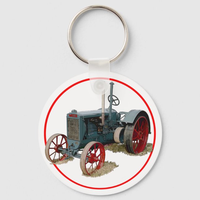 Wallis-Traktor Schlüsselanhänger (Vorderseite)