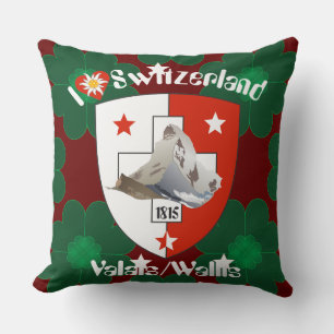 Wallis Valais Schweiz Suisse Kissen