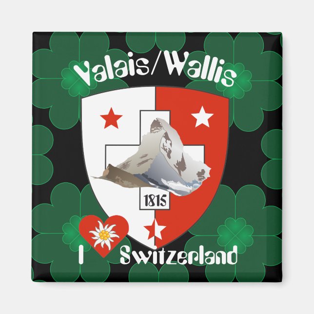Wallis Valais Schweiz Suisse Magnete Magnet (Vorne)