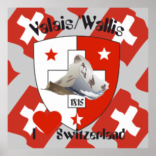 Wallis Wallis Schweiz Suisse Poster