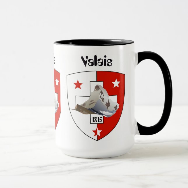 Wallis / Wallis Suisse / Schweiz Tasse (Rechts)