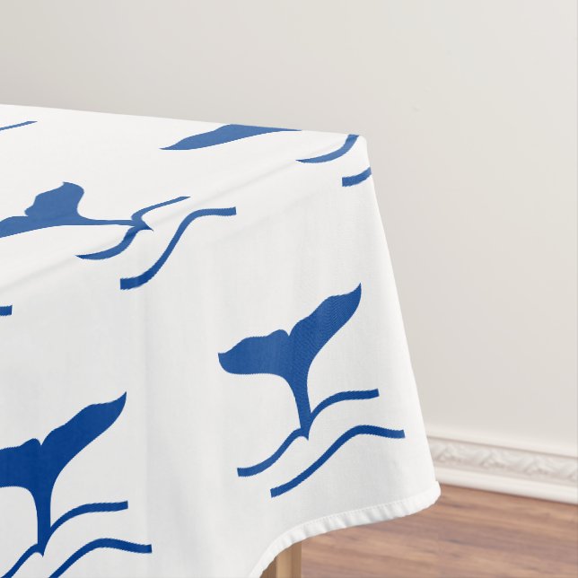 Wallis-weißes Muster, moderne Sommerküste Tischdecke (Beispiel)