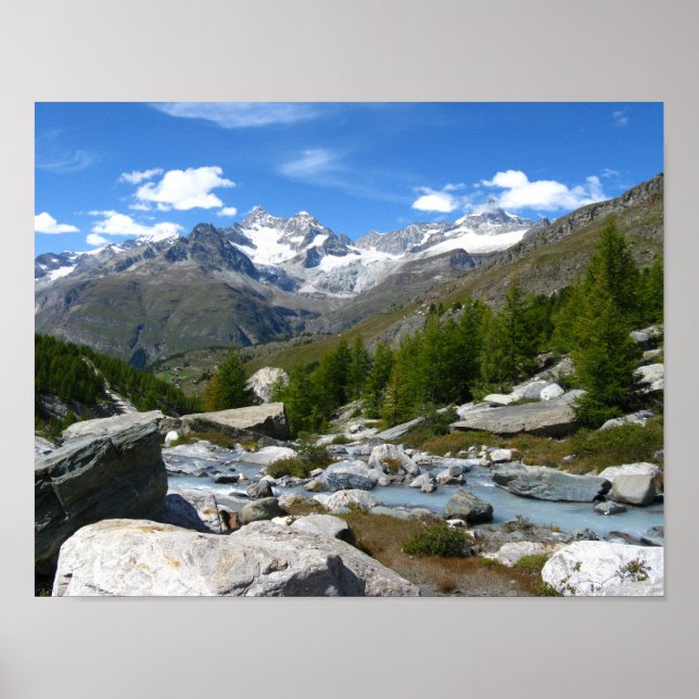 Walliser Alpen Poster (Vorne)