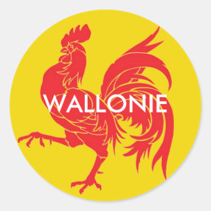 Wallonien Belgien Runder Aufkleber