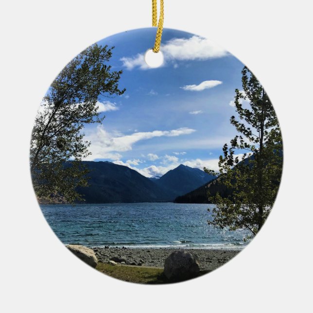 Wallowa Lake, Oregon Keramik Ornament (Vorne)
