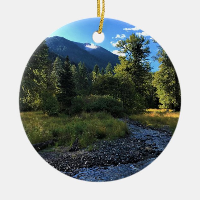 Wallowa Lake Staat Park, OR Keramik Ornament (Vorne)