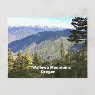 Wallowa Mountains, Oregon Postkarte
